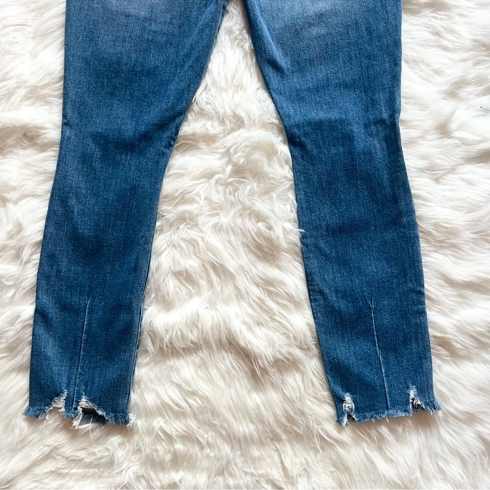 ALICE + OLIVIA AO.LA High Waisted Ripped Embellished Jeans - Picture 5 of 9